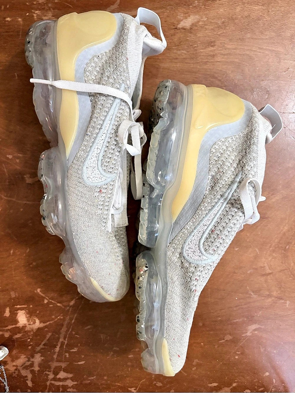 Nike Air VaporMax 2021 FK White & Yellow Sneakers